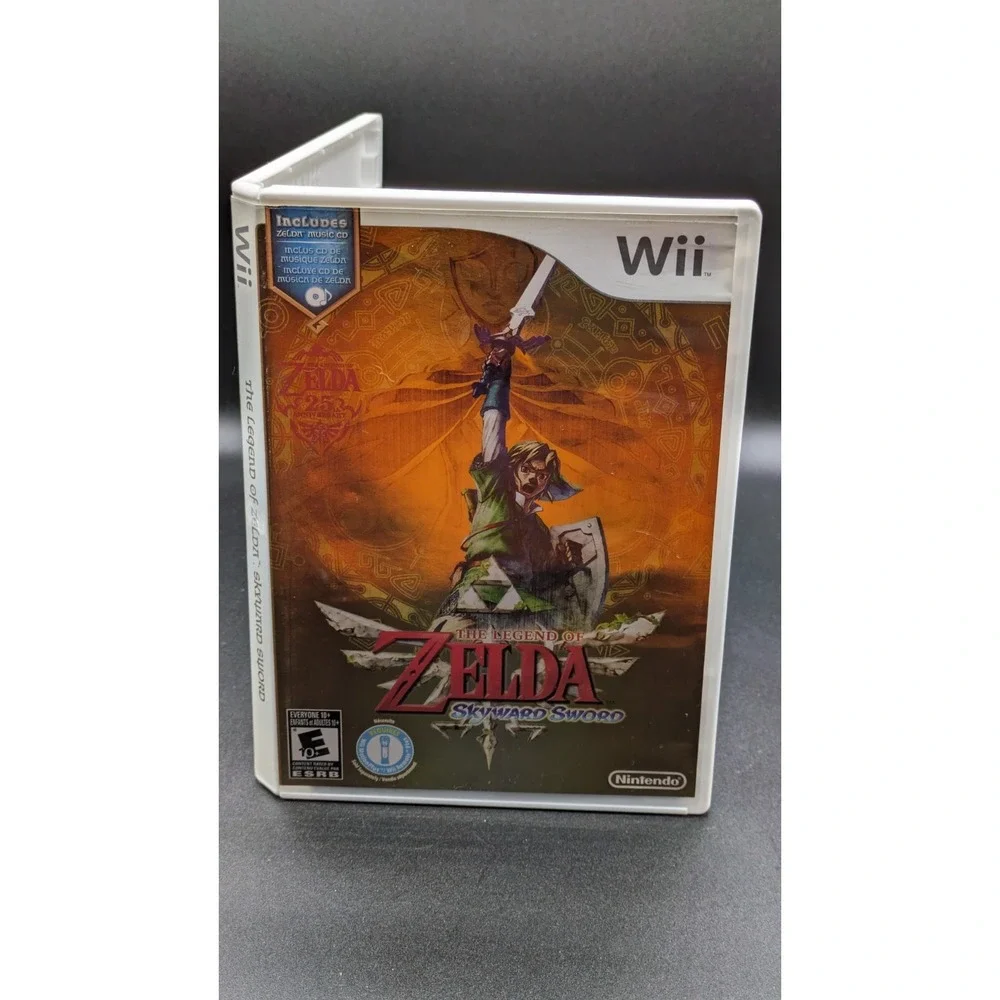 The Legend of Zelda: Skyward Sword (Nintendo Wii, 2011) W/Manual & Music CD